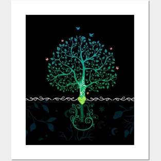 Nature Tree of Life Acoustic Guitar Posters and Art